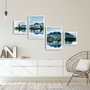 Wallity Cuadro Decorativo Enmarcado 4 Piezas 4PBCT-07